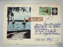 1958 Întreg Poștal Recomandat-București Lacul Herastrau - Lettres & Documents