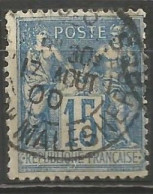 France - Sage - Quartiers De Paris - Cachet Type A2BIS AVEC N° Bureau - "PARIS 3 6 Bd MALESHERBES" - 1876-1898 Sage (Type II)