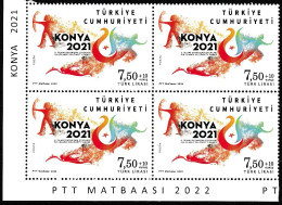 Turkey, Türkei - 2022 - Konya 2021 / 5th Islamic Solidarity Games - Block Of 4 Set ** MNH - Nuevos