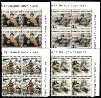 Turkey, Türkei - 2020 - Haleplibahçe Mosaics - Block Of 4 Set ** MNH - Neufs