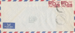 Lebanon Air Mail Cover Sent To Denmark Beyrouth 18-6-1958 Topic Stamps - Lebanon