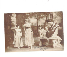 XB1173 JEUNE FILLE, ENFANT, GIRL FAMOUS MODELGRETE REINWALD  DANCING IN THE PARK RPPC - Ritratti