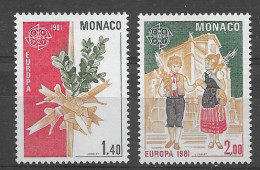 Monaco 1981.  Europa Mi 1473-74  (**) - 1981
