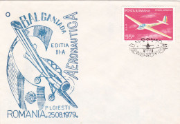 AERONAUTICA PLOIESTI  COVERS   STATIONERY 1979 ROMANIA - Lettres & Documents