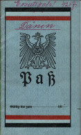 !  1918 Seltener Ersatz Paß Aus Libau, Kurland, Passport, Passeport, Oberost, Oberbefehlshaber Ost, Liepāja, Lettland - Historische Documenten