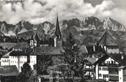 KITZBUHEL, TIROL, WILDEM KAISER, MOUNTAIN, ARCHITECTURE, CHURCH, TOWER WITH CLOCK, AUSTRIA, POSTCARD - Kitzbühel