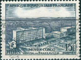 AFRICA EQUATORIALE FRANCESE, 1956, 15 Fr. FRANCOBOLLO USATO Mi:FR-EQ 300, Scott:FR-EQ 191, Yt:FR-EQ 234 - Used Stamps
