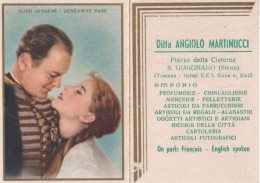 Calendarietto - Curd Jurgens - Genevieve Page - Ditta Angiolo Martinucci - S.gimignano - Siena - Anno 1959 - Petit Format : 1941-60