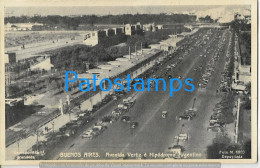 223208 ARGENTINA BUENOS AIRES AVENIDA VERTIZ E HIPODROMO ARGENTINO VERY CAR AUTO POSTAL POSTCARD - Argentine