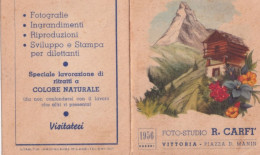 Calendarietto - Foto Studio - R.carfi - Vittoria - Anno 1956 - Petit Format : 1941-60