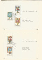 CHECOSLOVAQUIA 1979 ESCUDOS ARMS HERALDICA - Enveloppes