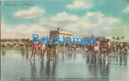 223225 ARGENTINA BUENOS AIRES NECOCHEA VISTA DE LA PLAYA BEACH POSTAL POSTCARD - Argentine