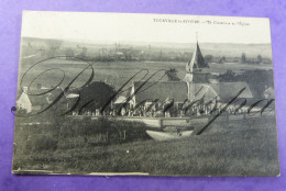 Tourville  La Riviere Le Cimetière Et L'Eglise Feldpost  26-12-1917  OUVERT 20 Militaire  Aan De Wulf Amsterdam D76 - War 1914-18