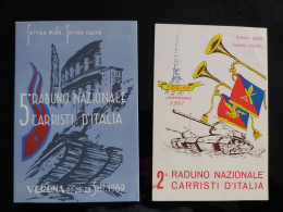 2 CARTOLINE DEL 2° E 5° RADUNO CARRISTI TORINO E VERONA FERREA MOLE - Colecciones Y Lotes