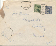 Egypt Paquebot Cover Sent To Denmark Port-Said 20-7-1949 - Covers & Documents