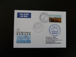 Premier Vol First Flight Newark Munchen Boeing 737 Lufthansa 2003 - Storia Postale