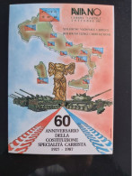 CARTOLINA XI RADUNO AVIANO CARRISTI ESERCITO 1987 FIRMA GENERALE VENTRUTO COMANDANTE ARIETE - Sammlungen & Sammellose