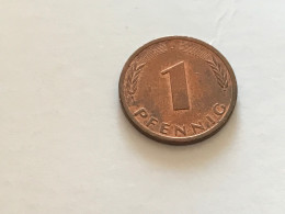 Münze Münzen Umlaufmünze Deutschland 1 Pennig 1996 Münzzeichen J - 1 Pfennig
