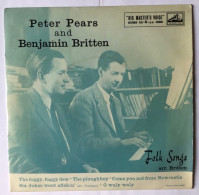 La Voix De Son Maître - 7EP 7071 - Peter Pears Ténor - Accompagnement Piano Benjamin Britten - Folk Songs Arr. Britten - Speciale Formaten