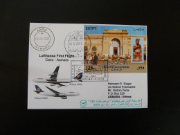 Premier Vol First Flight Cairo Egypt To Asmara Eritrea Airbus A330 Lufthansa 2003 - Covers & Documents