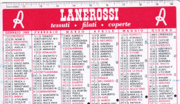 Calendarietto - Lanerossi - Milano - Anno 1960 - Petit Format : 1941-60