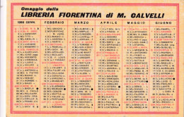 Calendarietto - Libreria Fiorentina Di M.calvelli - Firenze - Anno 1955 - Petit Format : 1941-60