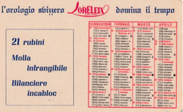 Calendarietto - Loreleix Watch Extra - Anno 1958 - Petit Format : 1941-60