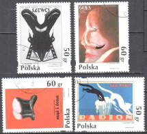 Poland 1997 - Theater Poster Art - Mi 3678-81 - Used Gestempelt, - Gebruikt