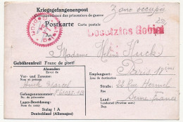 Carte Postale Depuis Le Stalag 1A Stablack - Censure Rouge "Stalag 1 A 24 Geprüft" - Mars 1941 - 2. Weltkrieg 1939-1945