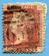 GREAT BRITAIN - 1 Penny Red 1864 - Michel #16 * Rif. A-07 - Gebraucht