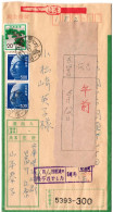 74233 - Japan - 1976 - 2@¥300 Blau MiF A Geld-R-EilBf HYOGO EBARA -> CHOFU, M Zweitzustellungsaufkleber - Brieven En Documenten