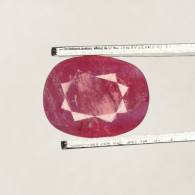 Rubis Traité (résidus) De Tanzanie- Ovale 1.75 Carat - 8 X 6.2 X 3.5 Mm - Rubis