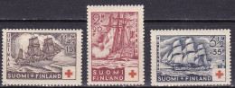 FI207 – FINLANDE – FINLAND – 1937 – RED CROSS FUND – Y&T 189/91 MNH 27 € - Ongebruikt