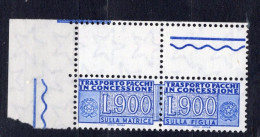 Italia (1981) - Pacchi In Concessione, 900 Lire Fil. Stelle 4° Tipo, Gomma Vinilica, Sass. 21 ** - Consigned Parcels