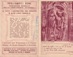 Calendarietto - Società Di S. Vincenzo De Paoli - S. Martino - Azienda Montecatini - Anno 1956 - Petit Format : 1941-60