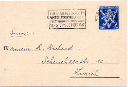 74238 - Belgien - 1947 - 1,75F Victory EF A Kte ANTWERPEN - ... -> Schweiz - Cartas & Documentos