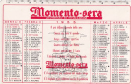 Calendarietto - Momento Sera Quotidiano Di Informazioni - Roma - Anno 1955 - Petit Format : 1941-60