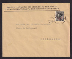 DDFF 677 - Enveloppe De Service Des Chemins De Fer TP Col Fermé S19 GENT 1935 - Storia Postale