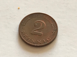 Münze Münzen Umlaufmünze Deutschland 2 Pfennig 1988 Münzzeichen J - 2 Pfennig