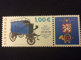 2022 Yvert 868 Pofis 783 ** Jour De La Poste Malle Postale Ancienne - Nuovi