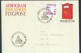 SWEDEN. 1977. AEROGRAM + GAMES. - Lettres & Documents