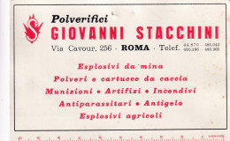 Calendarietto - Polverifici - Giovanni Stacchini - Roma - Anno 1955 - Petit Format : 1941-60