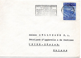 74244 - Belgien - 1949 - 4F Export EF A Bf BRUXELLES - ... -> Schweiz - Cartas & Documentos