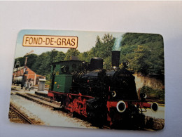 LUXEMBOURG CHIPCARD 120 UNITS/STEAM TRAIN ON CARD/FOND DE GRAS  TT 01   -04-99   ** 16178** - Luxembourg