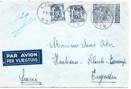 74245 - Belgien - 1948 - 3,15F Export MiF A LpBf LIEGE -> Schweiz - Lettres & Documents