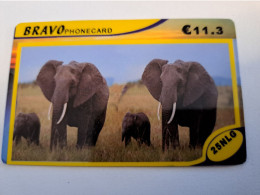 NETHERLANDS / PREPAID /HFL 25, / - BRAVO/ ELEPHANTS     /    - USED CARD  ** 16180** - Pubbliche