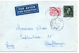 74249 - Belgien - 1947 - 5F -10% MiF A LpBf LIEGE -> Schweiz - Cartas & Documentos