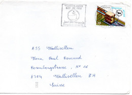 74250 - Belgien - 1985 - 23F Schiffahrt EF A Bf BRUSSEL - ... -> Schweiz - Cartas & Documentos