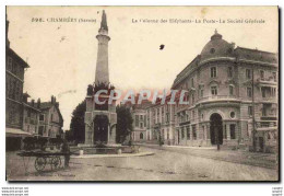 CPA Banque Chambery La Fontaine Des Elephants La Societe Generale - Banques