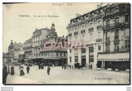 CPA Banque Troyes Rue De La Republique Societe Generale - Banques